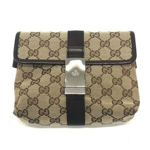 Gucci Canvas Brown Crossbody Bags